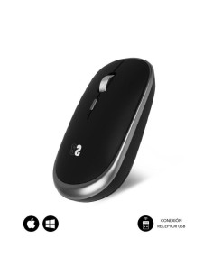 Ratón mini inalámbrico subblim wireless mini/ hasta 1600 dpi/ gris espacial