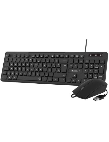 Teclado y ratón subblim combo business slim cssk01/ negro