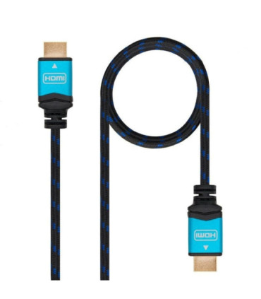 Cable hdmi 2.0 4k nanocable 10.15.3703/ hdmi macho - hdmi macho/ 3m/ negro
