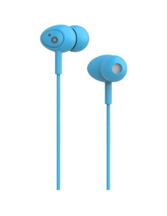 Auriculares intrauditivos sunstech pops/ con micrófono/ jack 3.5/ azules