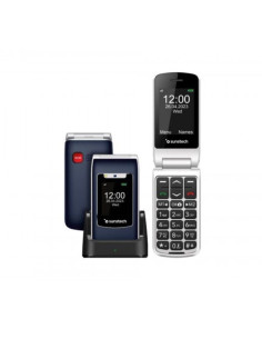 Teléfono móvil sunstech celt23bl para personas mayores/ azul