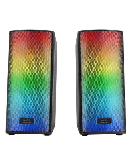 Altavoces mars gaming msrgb2/ 15w/ 2.0/ negros