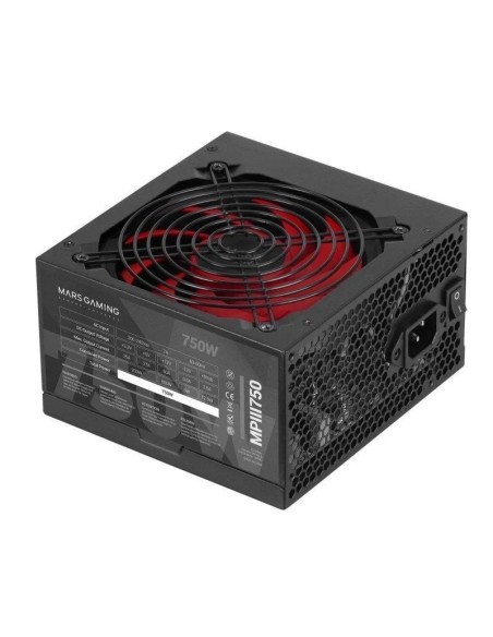 Fuente de alimentación mars gaming mpiii750/ 750w/ ventilador 12cm