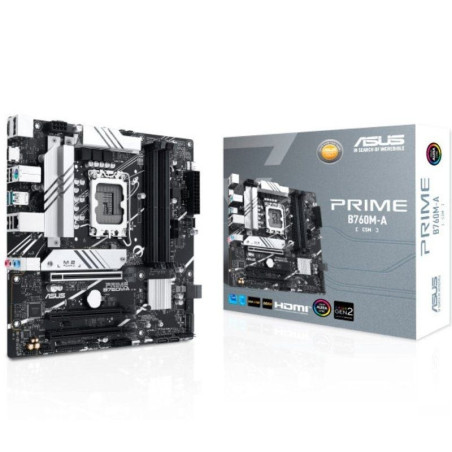 Placa base asus prime b760m-a-csm socket 1700/ ddr5/ pcie 4.0/ micro atx