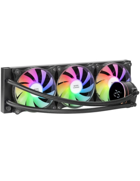 Sistema de refrigeración líquida mars gaming ml-lcd360/ negro