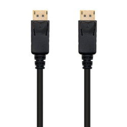 Cable displayport 1.2 4k nanocable 10.15.2300/ displayport macho - displayport macho/ 50cm/ negro
