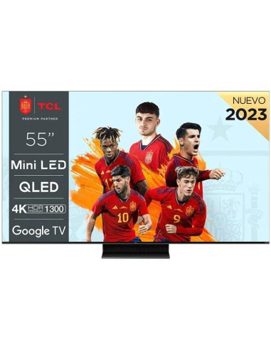 Televisor tcl qled-mini led 55c805 55'/ ultra hd 4k/ smart tv/ wifi