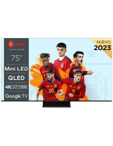 Televisor tcl qled-mini led 75c805 75'/ ultra hd 4k/ smart tv/ wifi