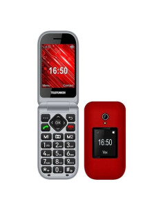 Teléfono móvil telefunken s460 para personas mayores/ rojo