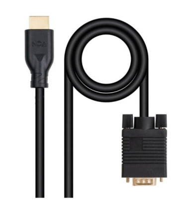 Cable conversor nanocable 10.15.4602/ vga macho - hdmi 8k macho/ 1.8m/ negro