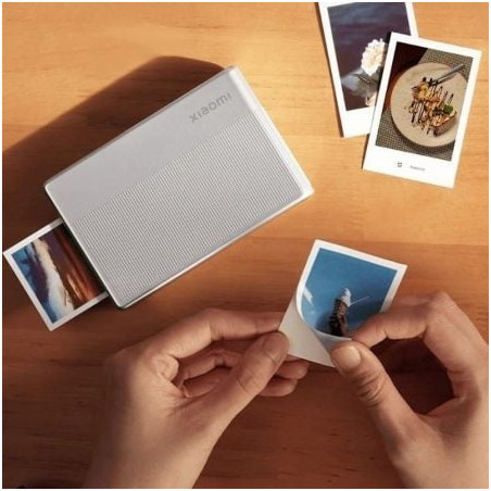 Impresora portátil fotográfica xiaomi photo printer 1s/ bluetooth/ plata