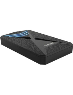 Caja externa gaming para disco duro de 2.5' tooq tqe-2550bl/ usb 3.1/ sin tornillos