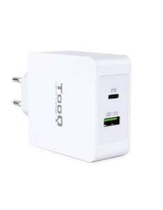Cargador de pared tooq tqwc-2sc03wt/ 1xusb tipo-c/ 1xusb/ 48w