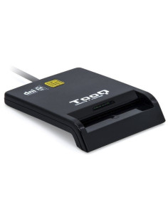Lector de dni tooq tqr-211b/ usb tipo-c/ negro
