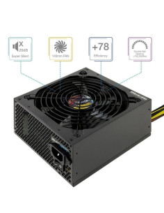 Fuente de alimentación tooq tqapolo-650sp/ 650w/ ventilador 14cm