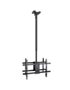 Soporte de techo giratorio/ inclinable/ nivelable tooq lpce2286tsli-xl-b para 2 tv de 43-86'/ hasta 100kg