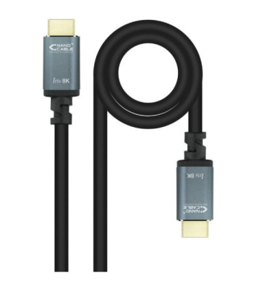 Cable hdmi 2.1 iris 8k nanocable 10.15.8005/ hdmi macho - hdmi macho/ 5m/ negro