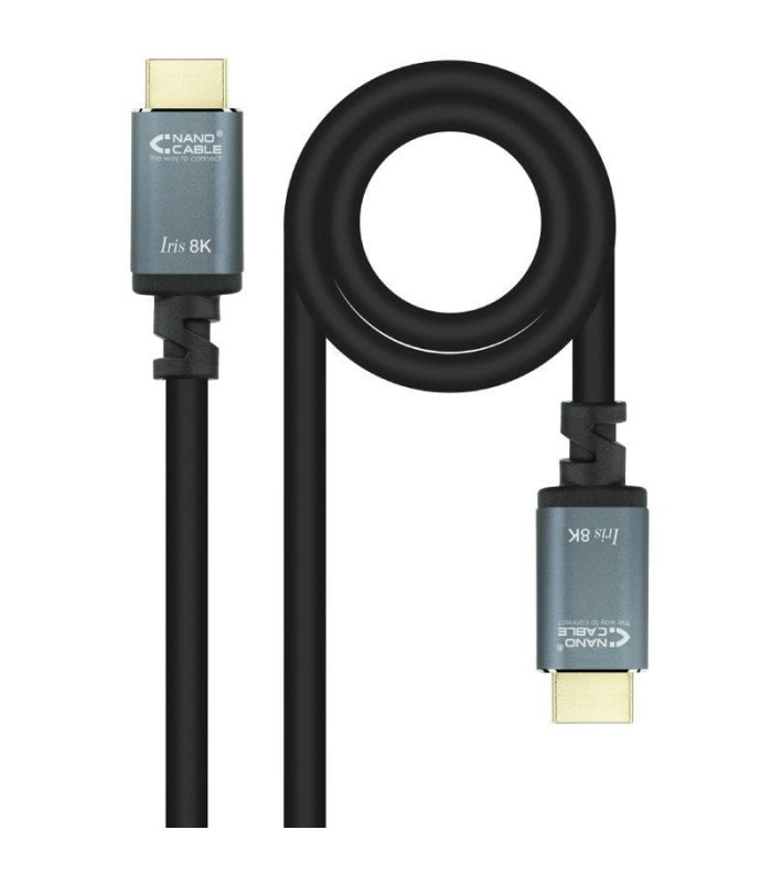 Cable hdmi 2.1 iris 8k nanocable 10.15.8010/ hdmi macho - hdmi macho/ 10m/ negro