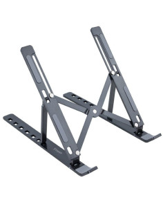 Soporte tooq tqlrs0035-al-g para portátil/ tablet hasta 15'/ gris