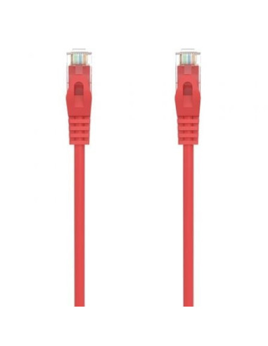 Cable de red rj45 awg24 utp aisens a145-0556 cat.6a/ lszh/ 25cm/ rojo