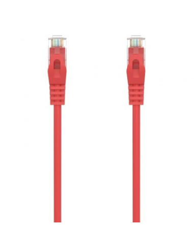 Cable de red rj45 awg24 utp aisens a145-0558 cat.6a/ lszh/ 50cm/ rojo