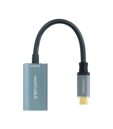 Conversor nanocable 10.16.4104-g/ usb tipo-c macho - displayport hembra/ 15cm/ gris