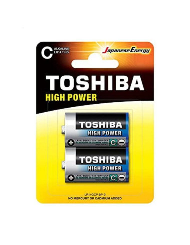 Pack de 2 pilas c 2 toshiba lr14/ 1.5v/ alcalinas