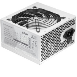 Fuente de alimentación mars gaming mpiii650w/ 650w/ ventilador 12cm/ blanca