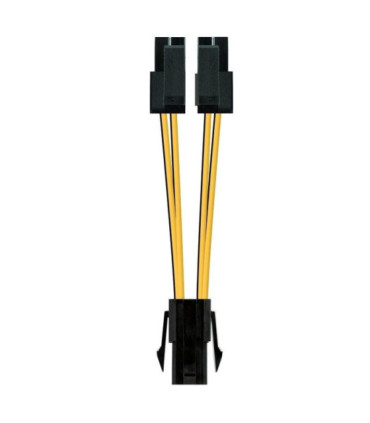 Cable de alimentación microprocesador nanocable 10.19.1401/ molex -4+4 pin macho - molex 4 pin hembra/ 15cm