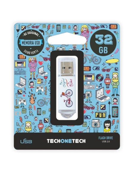 Pendrive 32gb tech one tech be bike usb 2.0