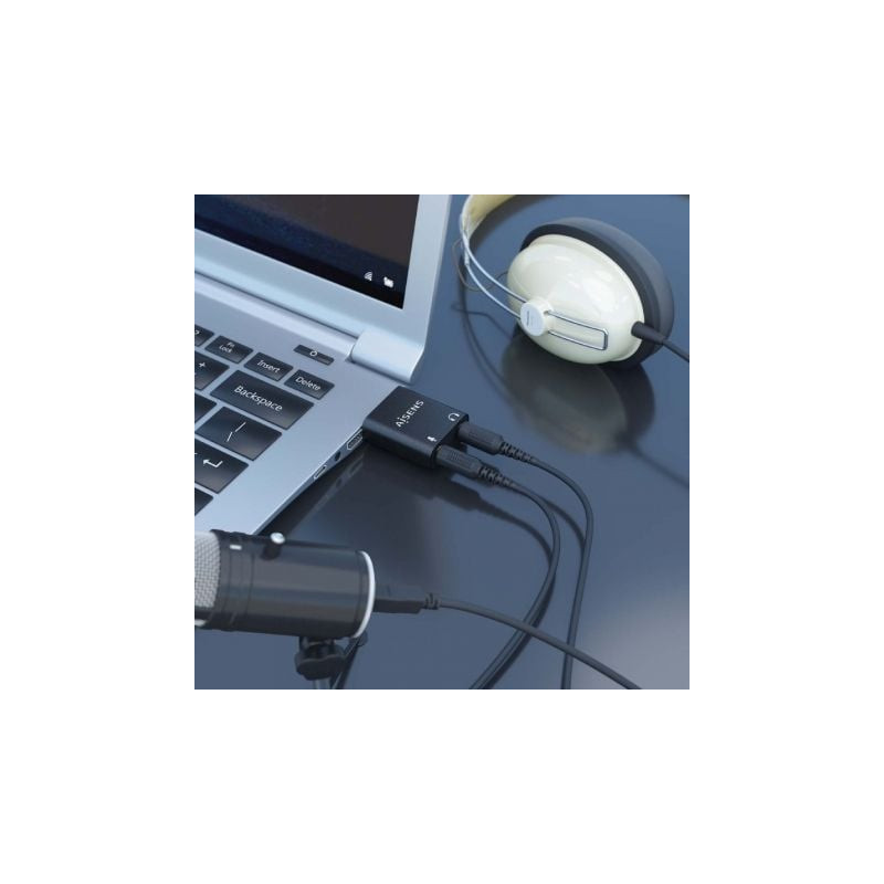 Tarjeta de sonido aisens a106-0768/ usb macho - 2x jack 3.5 hembra