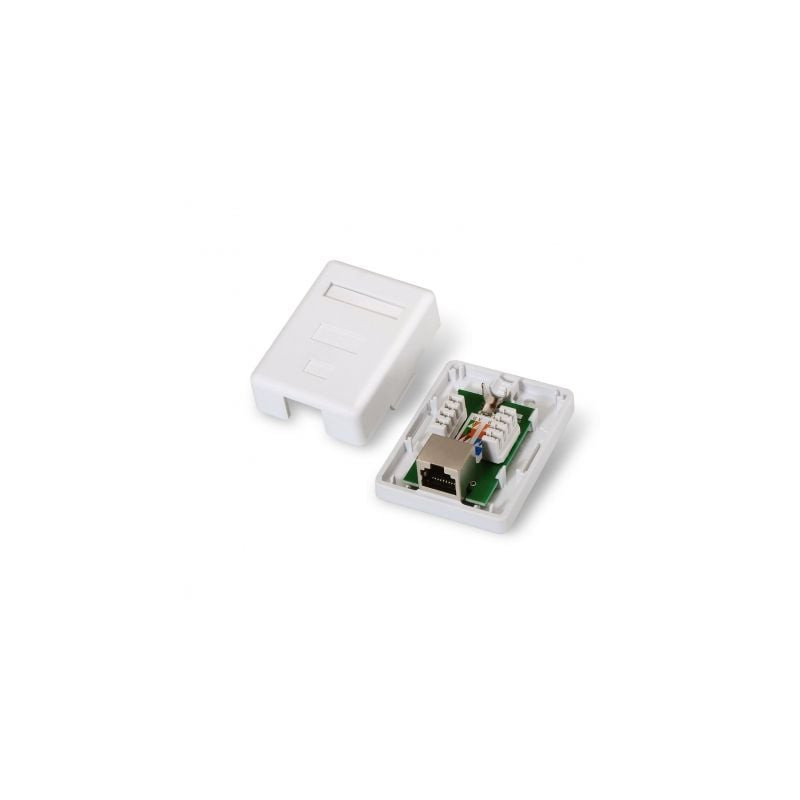 Roseta de superficie aisens a139-0303/ cat.6/ 1 toma