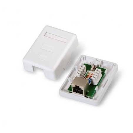 Roseta de superficie aisens a139-0303/ cat.6/ 1 toma