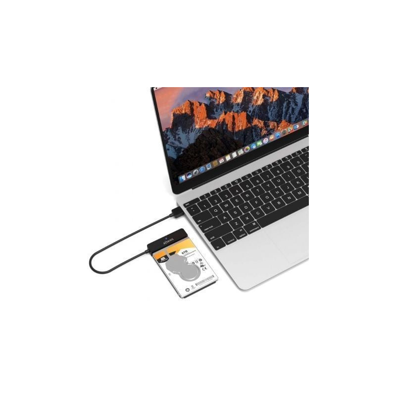 Adaptador para discos duros 2.5' aisens ase-25a03b/ usb macho - sata