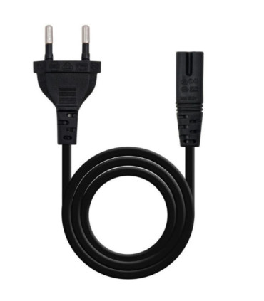 Cable alimentación forma 8 nanocable 10.22.0402-l300/ cee7/16 macho - c7 hembra/ 3m/ negro