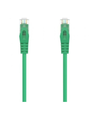 Cable de red rj45 awg24 utp aisens a145-0577 cat.6a/ lszh/ 25cm/ verde