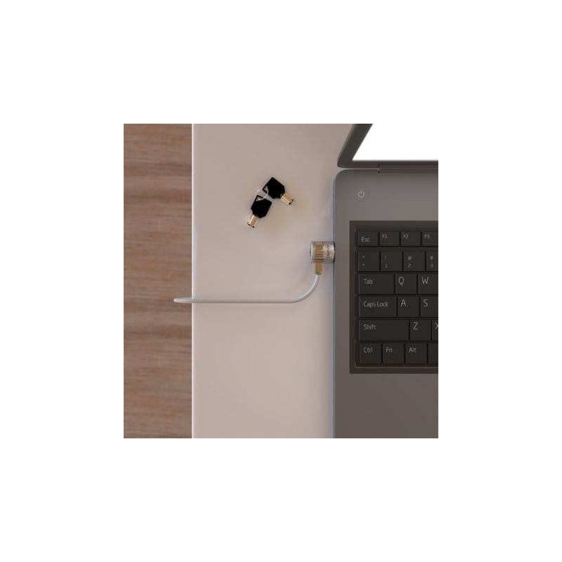 Cable de seguridad para portátiles aisens aslk-d40k02-sl/ 1.5m