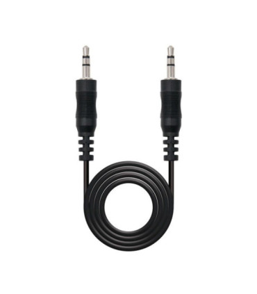 Cable estéreo nanocable 10.24.0103/ jack 3.5 macho - jack 3.5 macho/ 3m/ negro