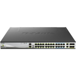 Switch d-link dms-3130-30ps/e 24 puertos/ rj-45 gigabit 10gbps/ poe/ sfp