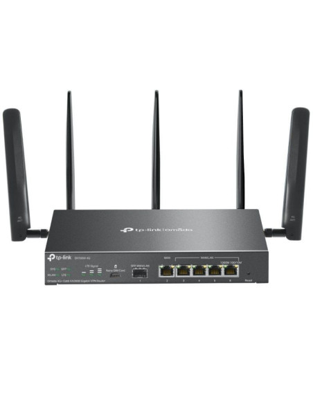 Router vpn 4g tp-link omada er706w-4g/ wifi 6/ 3000mbps/ 2.4ghz 5ghz/ 5 antenas/ wifi 802.1q