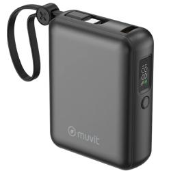 Powerbank 10000mAh Muvit For Change MCCHP0014/ 35W/ Negra