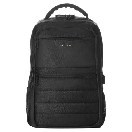 Mochila vention krkb0 para portátiles hasta 17'/ 20l/ impermeable/ puerto usb/ antirrobo/ negra