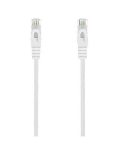 Cable de red rj45 awg24 utp aisens a145-0591 cat.6a/ lszh/ 25cm/ blanco