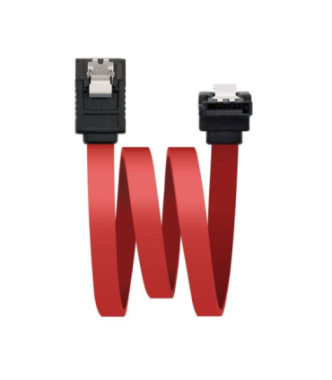 Cable sata nanocable 10.18.0301/ sata hembra - sata hembra/ 50cm/ rojo