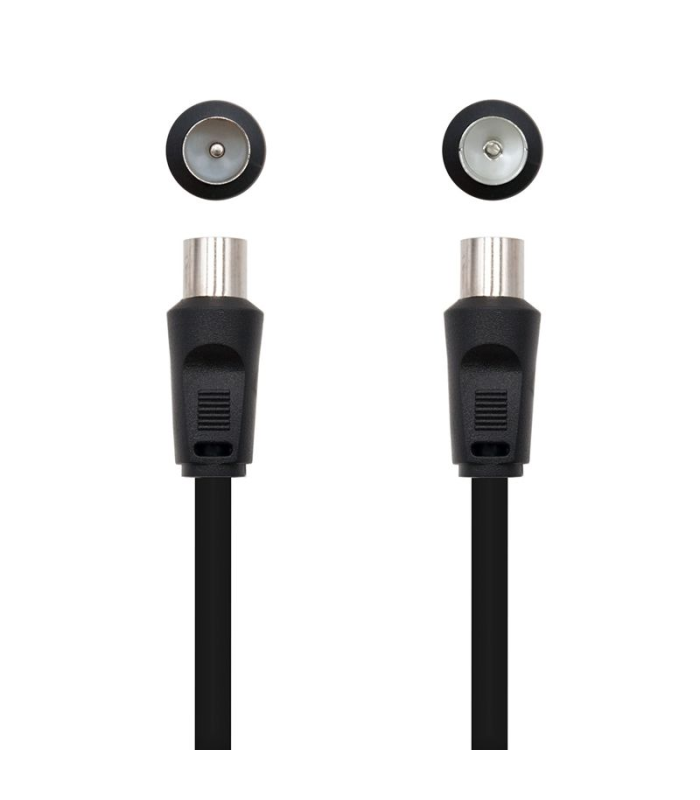 Cable de antena tv nanocable 10.26.0202/ 3c-2v macho - 3c-2v hembra