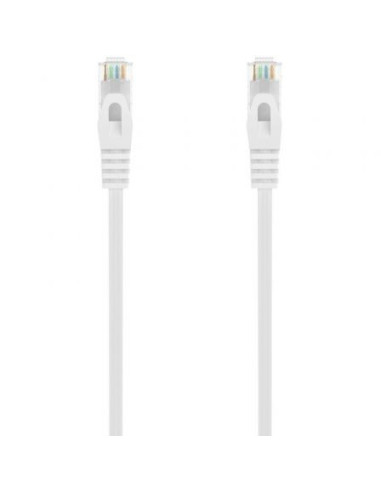 Cable de red rj45 awg24 utp aisens a145-0596 cat.6a/ lszh/ 2m/ blanco