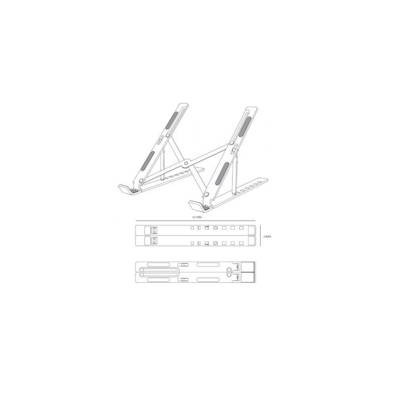 Soporte para portátil/tablet aisens lps2m-173 hasta 15'