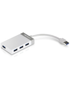 Hub usb 3.0 trendnet tu3-h4e/ 4xusb/ blanco y gris