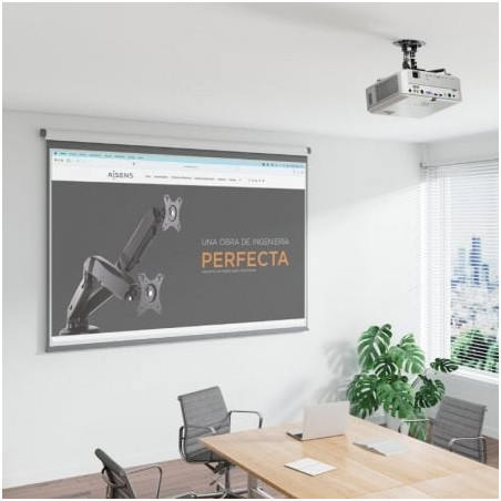 Soporte de techo/ pared para proyector aisens cp03tsr-127/ giratorio/ inclinable/ hasta 13.5kg