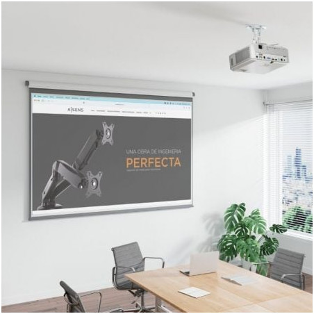 Soporte de techo/ pared para proyector aisens cp03tsr-129/ giratorio/ inclinable/ hasta 13.5kg